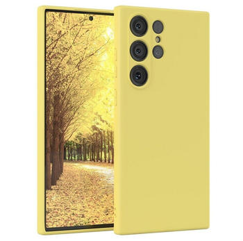 Eazy Case TPU Hülle für Samsung Galaxy S23 Ultra 6,8 Zoll, Handy Softcase stoßfest Hülle mit Kameraschutz Bumper Tpuhülle Gelb
