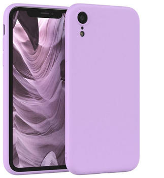 Eazy Case TPU Hülle für Apple iPhone XR 6,1 Zoll, Silikon Schutzhülle Kameraschutz kratzfest Back Cover Lavendel Lila