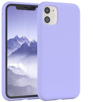 Eazy Case Premium Silikon Case für Apple iPhone 11 6,1 Zoll, Handytasche aus Silikon Slimcover stoßfest Violett / Lila Lavendel