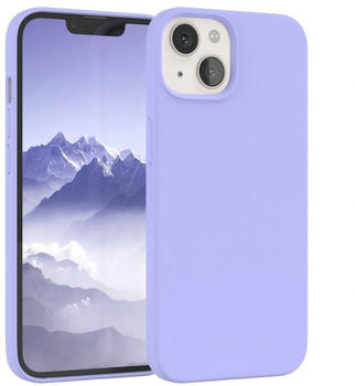 Eazy Case Premium Silikon Case für Apple iPhone 13 6,1 Zoll, Handytasche aus Silikon Slimcover stoßfest Violett / Lila Lavendel