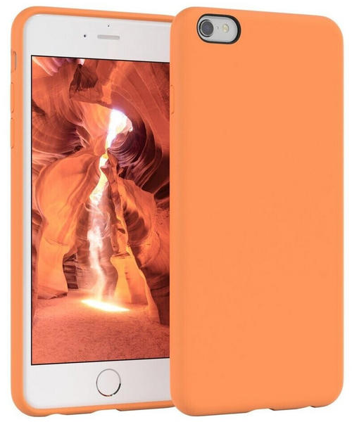 Eazy Case Premium Silikon Case für Apple iPhone 6 / 6S 4,7 Zoll, Case stoßfest Smart Slimcover mit Displayschutz Back Cover Etui Orange
