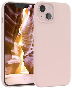 Eazy Case Premium Silikon Case für Apple iPhone 13 6,1 Zoll, Silikon Schutzhülle mit Kameraschutz kratzfest Cover Rosa / Altrosa