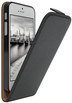 Eazy Case Flipcase für Apple iPhone SE 2016 / iPhone 5/5S 4,0 Zoll, Tasche Klapphülle Handytasche zum Aufklappen Etui Kunstleder Schwarz Eazy Case Flipcase für Apple iPhone SE 2016 / iPhone 5/5S 4,0 Zoll, Tasche Klapphülle Handytasche zum Aufklappen Etui Kunstleder Schwarz