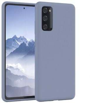 Eazy Case Premium Silikon Case für Galaxy S20 FE / S20 FE 5G 6,5 Zoll, Hülle mit Kameraschutz Bumper Case stoßfest Handy Softcase Eis Blau