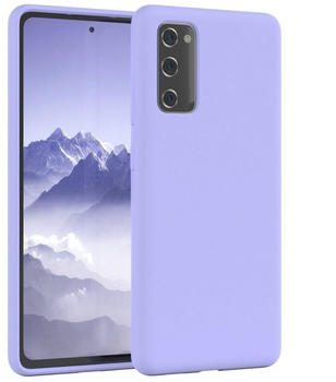 Eazy Case Premium Silikon Case für Galaxy S20 FE / S20 FE 5G 6,5 Zoll, Handytasche aus Silikon Slimcover stoßfest Violett / Lila Lavendel