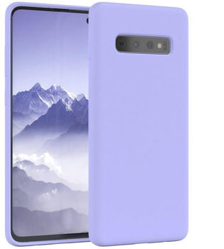 Eazy Case Premium Silikon Case für Samsung Galaxy S10 Plus 6,4 Zoll, Handytasche aus Silikon Slimcover stoßfest Violett / Lila Lavendel