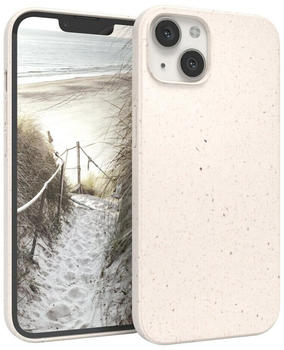 Eazy Case Bio Case für Apple iPhone 13 6,1 Zoll, Schutzhülle biologisch abbaubar Handyschale passgenau tpu Alt Weiß