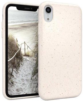 Eazy Case Bio Case für Apple iPhone XR 6,1 Zoll, Schutzhülle biologisch abbaubar Handyschale passgenau tpu Alt Weiß