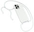 Eazy Case Silikon Kette für Apple iPhone 13 Pro 6,1 Zoll, Schutzhülle Ketten Hülle Case Handyhülle Silikon Hülle Handyband Weiß