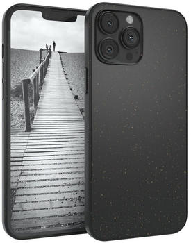 Eazy Case Bio Case für Apple iPhone 13 Pro Max 6,7 Zoll, Nachhaltige Bio Hülle mit Kameraschutz Back Cover elastisch Schwarz