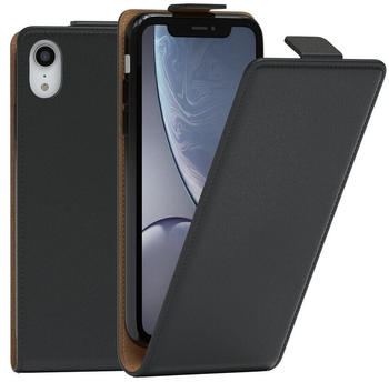 Eazy Case Flipcase für Apple iPhone XR 6,1 Zoll, Tasche Klapphülle Handytasche zum Aufklappen Etui Kunstleder Schwarz