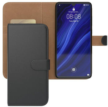 Eazy Case Uni Bookstyle für Huawei P30 6,1 Zoll, Schutzhülle mit Standfunktion Kartenfach Handytasche aufklappbar Etui