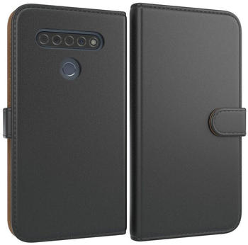 Eazy Case Uni Bookstyle für LG K61 6,53 Zoll, Schutzhülle mit Standfunktion Kartenfach Handytasche aufklappbar Etui