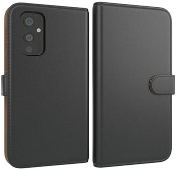 Eazy Case Uni Bookstyle für One Plus 9 6,55 Zoll, Schutzhülle mit Standfunktion Kartenfach Handytasche aufklappbar Etui