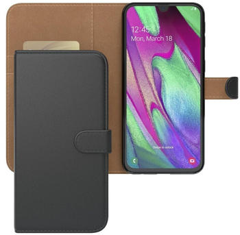 Eazy Case Uni Bookstyle für Samsung Galaxy A40 5,9 Zoll, Schutzhülle mit Standfunktion Kartenfach Handytasche aufklappbar Etui
