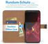 Eazy Case Uni Bookstyle für Samsung Galaxy S9 5,8 Zoll, Schutzhülle mit Standfunktion Kartenfach Handytasche aufklappbar Etui