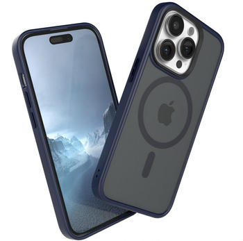 Eazy Case Outdoor Case MagSafe für Apple iPhone 14 Pro, Handyhülle stoßfest Silikon Case Etui Outdoorcase kratzfest Dunkelblau, Dunkel Blau