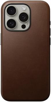 Nomad Modern Leather Case Brown iPhone 15 Pro Max