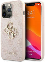 Guess 8596311161391, Guess PU 4G Metal Logo Case for iPhone 13 Pro Pink (Apple...