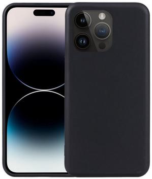 Wigento Für iPhone 15 Silikon TPU Schutz Handy Hülle Tasche Etui Cover Schwarz