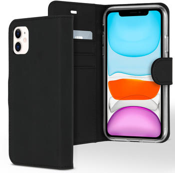 Accezz Apple iPhone 11 Hülle - Kunstleder - Accezz Klapphülle - Handyhülle Schwarz