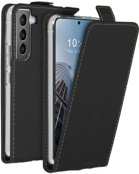 Accezz Samsung Galaxy S22 Hülle - Kunstleder - Accezz Flip Case - Handyhülle Schwarz