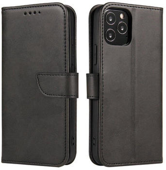 Cofi Magnet Case Buch Schutzhülle aufklappbare Hülle Standfunktion kompatibel mit HTC Desire 22 Pro Schwarz