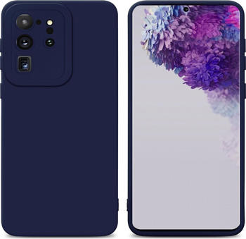 Cadorabo Hülle für Samsung Galaxy S20 ULTRA im TPU Fluid LM162 Style (Galaxy S20 Ultra), Smartphone Hülle, Blau