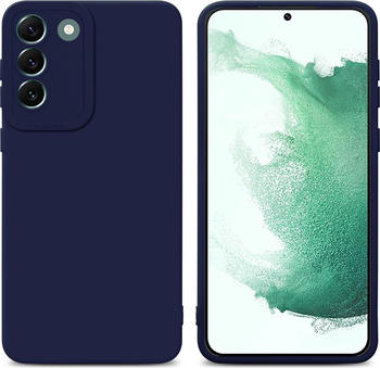Cadorabo Hülle für Samsung Galaxy S22 PLUS im TPU Fluid LM162 Style (Galaxy S22+), Smartphone Hülle, Blau