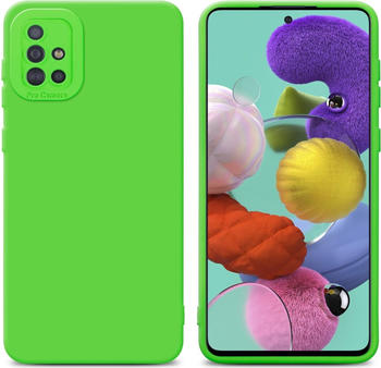 Cadorabo Hülle für Samsung Galaxy A51 4G / M40s im TPU Fluid LM162 Style (Galaxy A51, Galaxy M40s), Smartphone Hülle, Grün
