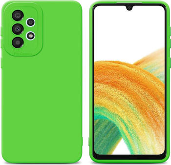Cadorabo Hülle für Samsung Galaxy A72 4G / 5G im TPU Fluid LM162 Style (Galaxy A72, Galaxy A72 5G), Smartphone Hülle, Grün