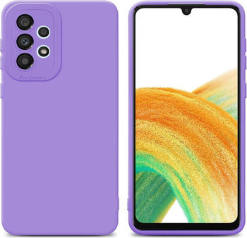 Cadorabo Hülle für Samsung Galaxy A52 (4G / 5G) / A52s im TPU Fluid LM162 Style (Galaxy A52 5G, Galaxy A52, Galaxy A52s), Smartphone Hülle, Violett