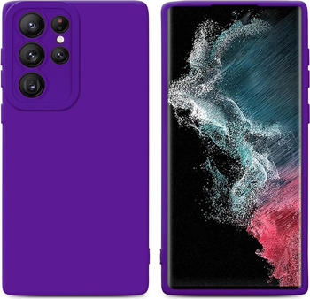 Cadorabo Hülle für Samsung Galaxy S22 ULTRA im TPU Fluid LM162 Style (Galaxy S22 Ultra), Smartphone Hülle, Violett