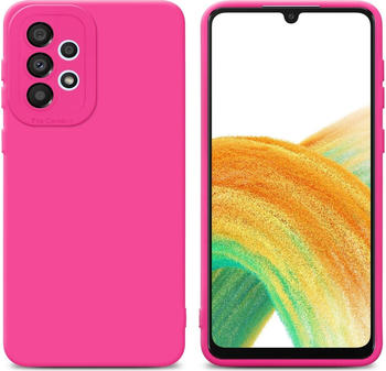 Cadorabo Hülle für Samsung Galaxy A52 (4G / 5G) / A52s im TPU Fluid LM162 Style (Galaxy A52 5G, Galaxy A52, Galaxy A52s), Smartphone Hülle, Pink