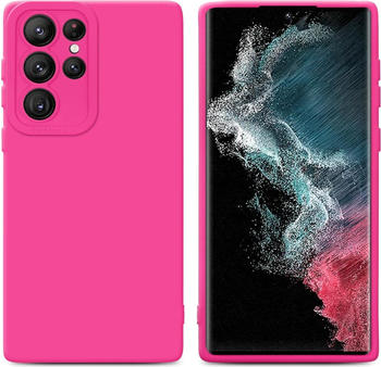 Cadorabo Hülle für Samsung Galaxy S22 ULTRA im TPU Fluid LM162 Style (Galaxy S22 Ultra), Smartphone Hülle, Pink