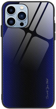 König Design Handyhülle für Apple iPhone 12 13 14 Pro Max mini Plus Case Glas Cover Etuis, Farbe:Dunkel Blau, Modell wählen:Apple iPhone SE 2022 / SE 2020 / 8 / 7
