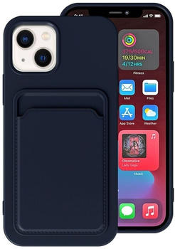 König Design Hülle kompatibel mit Apple iPhone 14 Plus Kunststoff Soft Handyhülle - Handy Case Blau