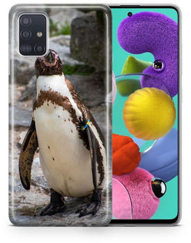 König Design Handyhülle Schutzhülle für Wiko Y60 Case Cover Tasche Bumper Etuis TPU, Modell:Wiko Y60, Motiv auswählen:Pinguin