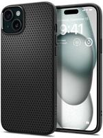 Spigen Liquid Air iPhone 15 H&uuml;lle - Matt Schwarz