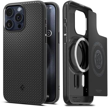 Spigen Mag Armor MagSafe Matte Black iPhone 15 Pro