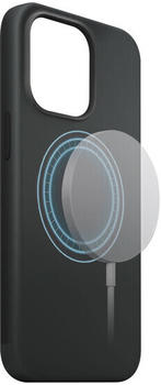 XQISIT Back Cover Silicone Case AB iPhone 14 Pro MagSafe Schwarz (iPhone 14 Pro) Schwarz
