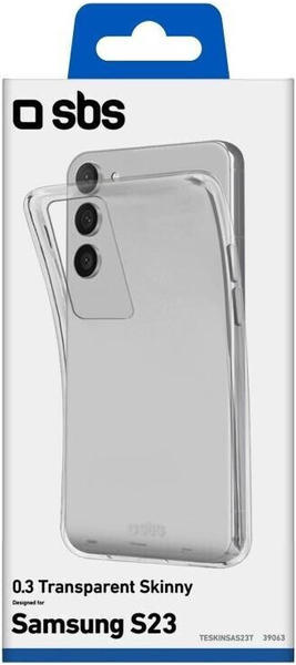 SBS Mobile Skinny Cover für Galaxy S23 transparent (Galaxy S23), Transparent