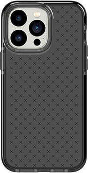 Tech 21 T21-9854 iPhone 14 Pro Max Evo Check - Stoßdämpfende & schlanke Schutzhülle mit 15 Fuß FlexShock Multi-Drop Schutz & Extra Tasten, Smokey Black
