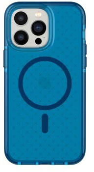Tech 21 T21-9858 iPhone 14 Pro Max Evo Check kompatibel mit MagSafe - Stoßdämpfende & schlanke Schutzhülle mit 16 Fuß FlexShock Multi-Drop Protection & Extra Buttons Classic Blue