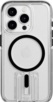 Tech 21 T21-10458 Evo Crystal Kick Hülle für iPhone 15 Pro - Kompatibel mit MagSafe - Aufprallschutz Hülle - Klar/Schwarz