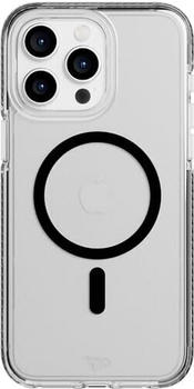 Tech 21 T21-10312 Evo Crystal Hülle für iPhone 15 Pro Max - Kompatibel mit MagSafe - Aufprallschutz Hülle - Graphitschwarz
