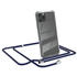 Eazy Case Hülle mit Kette für Apple iPhone 11 Pro 5,8 Zoll, Kette zum Umhängen Backcover Etui Schutzhülle Hülle mit Band Case Blau, Blau / Clips Silber
