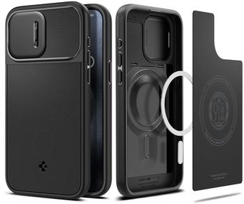 Spigen Optik Armor MagSafe Black iPhone 15 Pro Max