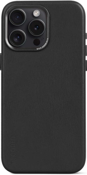 Decoded Leather Backcover für iPhone 15 Pro Max Black