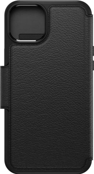 OtterBox Strada Folio mit MagSafe (iPhone 15 Plus), Smartphone Hülle, Schwarz